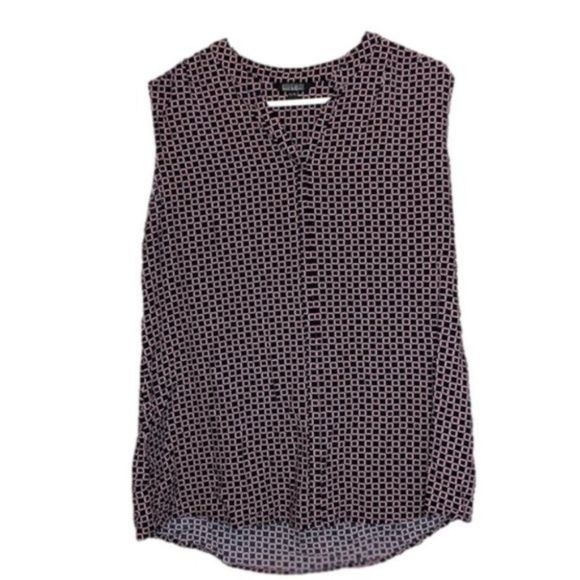 Tank Top Blouse XL Navy blue with Pink Accents 'Original' Brand - Picture 4 of 5